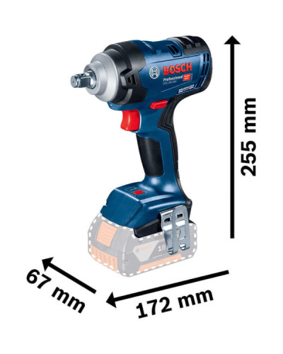 Аккумуляторный ударный гайковерт Bosch GDS 18V-400 Professional, 2 акб GBA 18V 5 Ah, з/у GAL 18V-40  - фото 14