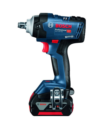 Аккумуляторный ударный гайковерт Bosch GDS 18V-400 Professional, 2 акб GBA 18V 5 Ah, з/у GAL 18V-40  - фото 3