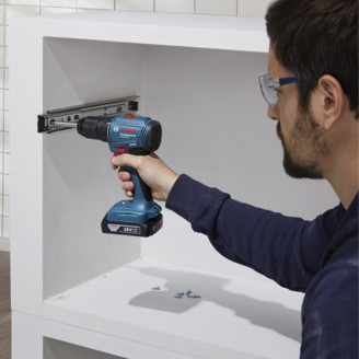 Акумуляторний безщітковий дриль-шурупокрут Bosch GSR 185-LI + Кейс
