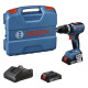 Акумуляторний безщітковий ударний дриль-шурупокрут Bosch GSB 18V-65 + (2 x акумуляторні батареї GBA 18V 2.0Ah + Зарядний пристрій GAL 18V-20 Professional