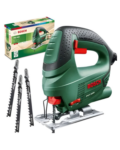 Лобзик Bosch PST 650 с 3 пильными полотнами