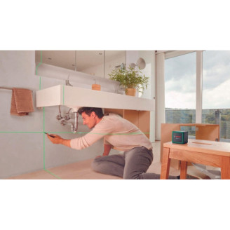 Лазерный нивелир Bosch Quigo green с держателем ММ2 и адаптером