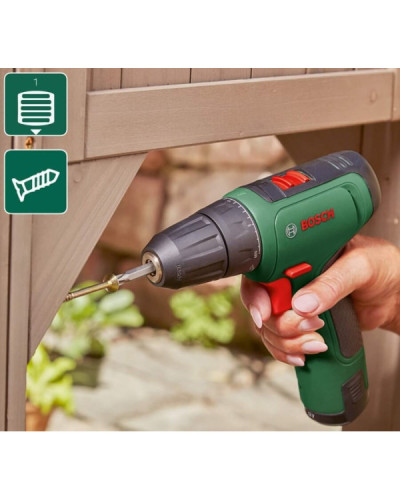 Аккумуляторная дрель-шуруповерт BOSCH EasyDrill 1200 Set, с 2 акб, з/у, в кейсе  - фото 7