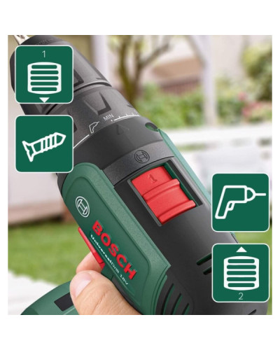 Акумуляторний дриль-шурупокрут Bosch UniversalDrill 18V з 2 акб 1.5 Ah і з/п, у кейсі  - фото 7