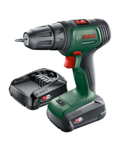 Акумуляторний дриль-шурупокрут Bosch UniversalDrill 18V з 2 акб 1.5 Ah і з/п, у кейсі  - фото 2