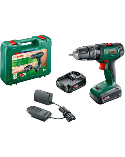 Ударная аккумуляторная дрель-шуруповерт Bosch UniversalImpact 18V, 2 акб PBA 18V 1.5Ah и з/у AL 1810 CV