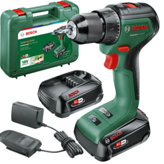 Акумуляторний безщітковий дриль-шурупокрут Bosch UniversalDrill 18V-60 з 2 акб 2 Ah і з/п, у кейсі