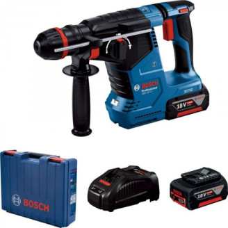 Акумуляторний перфоратор Bosch GBH 187-LI ONE Chuck, 2 x GBA 18V 5.0Ah, GAL 1880 CV, кейс
