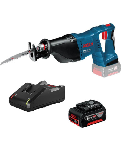 Акумуляторна шабельна пила Bosch GSA 18V-LI + GBA 18 В 4,0 А * год + GAL 18V-40