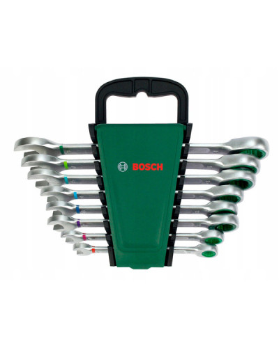 Набір комбінованих ключів Bosch з тріскачкою 8 шт  - фото 2