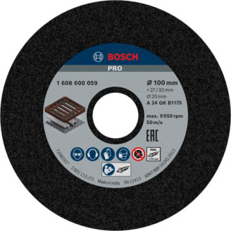 PRO Шлифкруг д /GGS 100x27x20 MM КОРРУНД K24