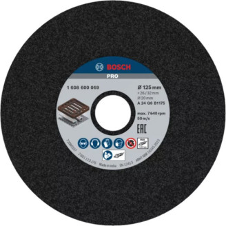 PRO Шлифкруг д/GGS 125x26x20 MM КОРРУНД K24