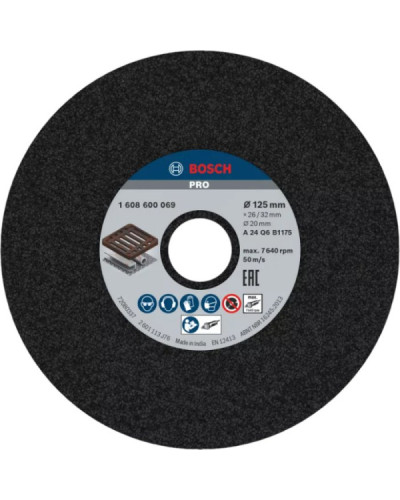 PRO Шлифкруг д/GGS 125x26x20 MM КОРРУНД K24