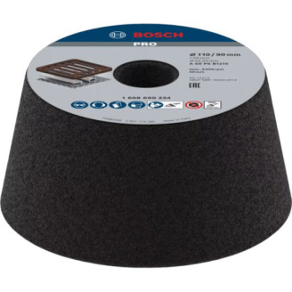 Конусный чашечный шлифкруг Bosch 90x110x55мм K60 МЕТ