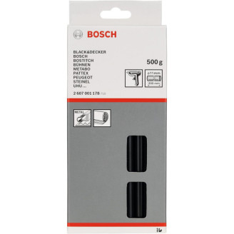 25 Клейових стрижнів 11 мм ЧОРНИЙ Bosch