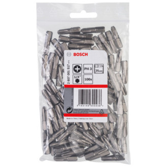 100 біт Extra Hard 25 мм PH3 Bosch