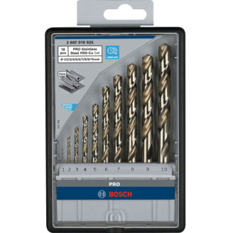 PRO Набір свердел HSS-Co 10 шт Robust Line D1-10