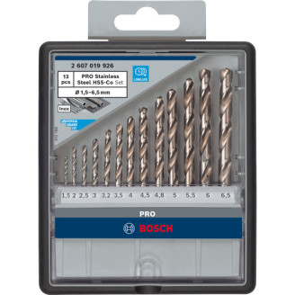 PRO Набір свердел HSS-Co 13 шт Robust Line D1.5-6.5