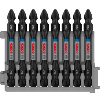 PRO Касета двосторонніх ударних біт Impact Control 65 мм PH2 / PH2 8 шт
