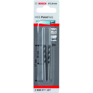 2 HSS PointTeQ Свердла 2.6 мм Bosch