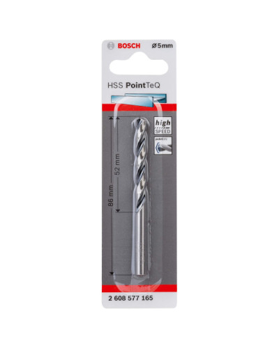 1 HSS PointTeQ Bosch Cвердло 5 мм  - фото 2