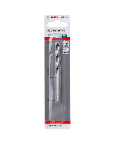 1 HSS PointTeQ Bosch Cвердло 6 мм  - фото 2