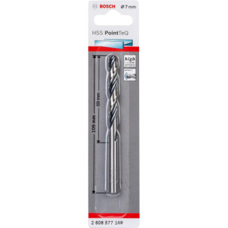 1 HSS PointTeQ Bosch Cвердло 7 мм