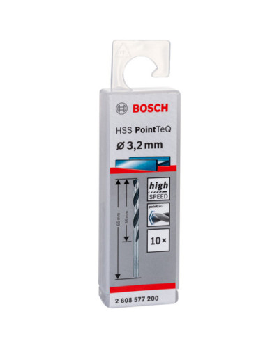 10 HSS PointTeQ свердел 3.2 мм Bosch  - фото 2