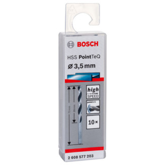 10 HSS PointTeQ свердел 3.5 мм Bosch