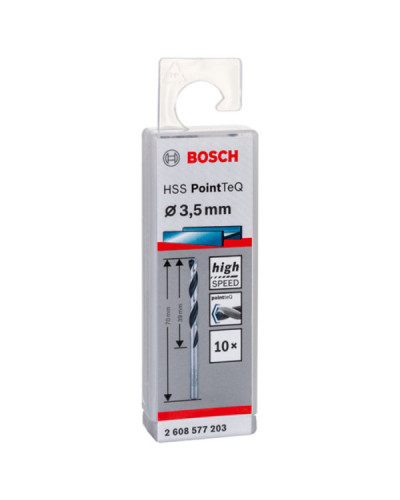 10 HSS PointTeQ свердел 3.5 мм Bosch  - фото 2