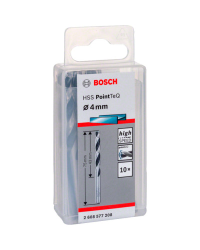 10 HSS PointTeQ свердел 4 мм Bosch  - фото 2