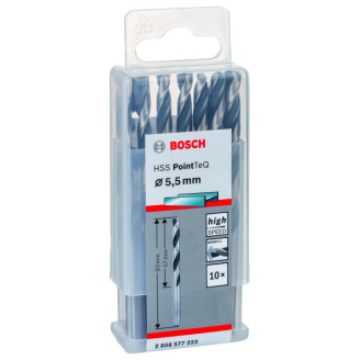 10 HSS PointTeQ свердел 5.5 мм Bosch