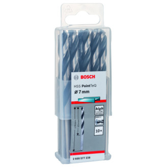 10 HSS PointTeQ свердел 7 мм Bosch