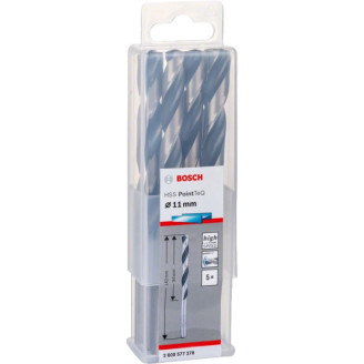 5 HSS PointTeQ свердел 11 мм Bosch