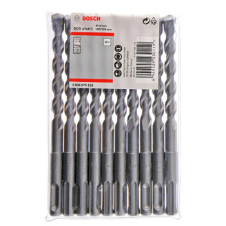 10 Бурів Bosch по бетону SDS plus-1 10x100x160мм