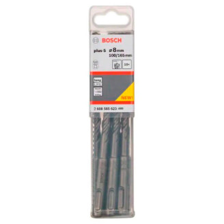 10 Бурів Bosch SDS plus-5, 8x100x165