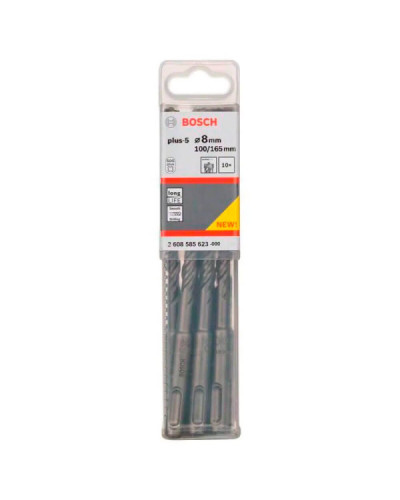 10 Бурів Bosch SDS plus-5, 8x100x165  - фото 2