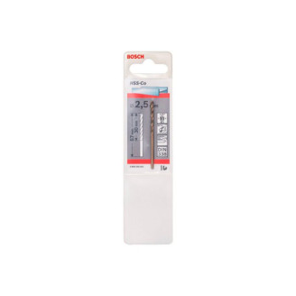 1 HSS-CO Bosch Свердло 2.5 мм