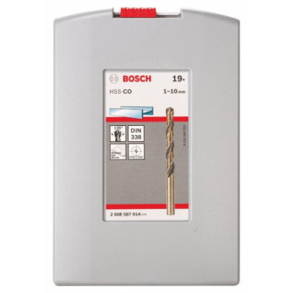PRO Набір свердел HSS-Co 19 шт ProBox D1-10