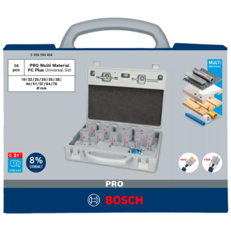 PRO Набір коронкових свердел Multi Material PC Plus, 14 шт.
