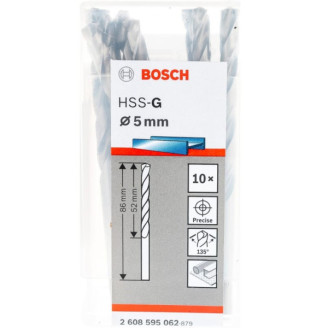 PRO 10 HSS-G Свердел 5 мм