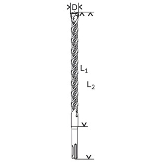 Бур SDS plus-5, 16x950x1005