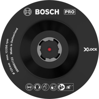 PRO X-LOCK Опорна тарілка на липучці 125 мм