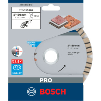 PRO Алмазный диск Best for Stone150-22,23
