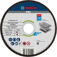 PRO Відрізний круг   for INOX 125 х 1мм, прямий