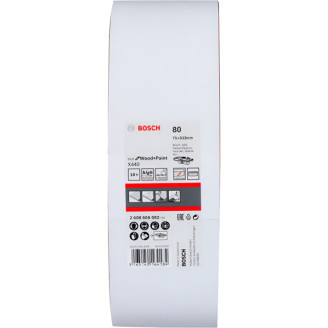 10 шлифлистов Bosch X440 Best for Wood + Paint 75x533мм K80