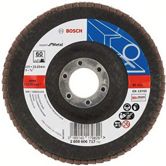 Пелюстковий шліфкруг X551 Expert for Metal 125 мм K60 кут.
