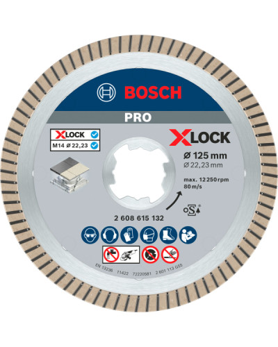 PRO X-LOCK Алмазный диск Best for Ceramic Extraclean Turbo 125 x 22,23 x 1,4 x 7 мм