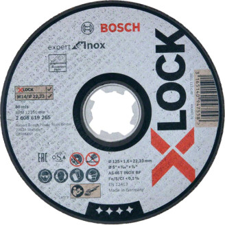X-LOCK Отрезной диск PRO for Inox 125x1.6x22.23 прямой