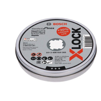 PRO X-LOCK Отрезной диск for Inox 125x1x22.23мм прямой 10шт